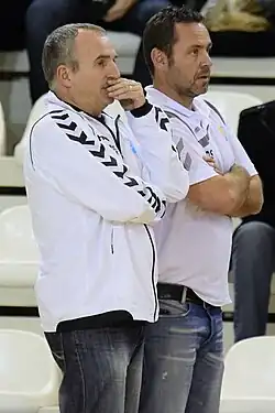 Avec Olivier Samat son adjoint. Le 25 janvier 2015.