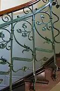 Rampe de l'escalier.