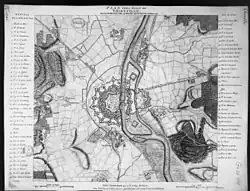Plan de Thionville et de ses fortifications en 1753.