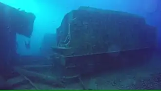 Locomotive sur le Thistlegorm