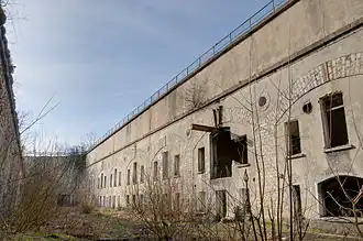 La cour intérieure du fort.