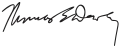 Signature de Thomas Dewey