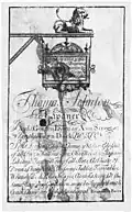 Carte de commerce pour Thomas Johnston, à Londres, 1732.