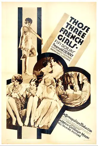 Description de l'image Those Three French Girls poster.jpg.