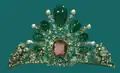 Une des trente tiares appartenant à la collection des joyaux de la couronne iranienne.