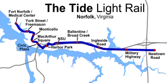 Image illustrative de l’article Métro léger de Norfolk