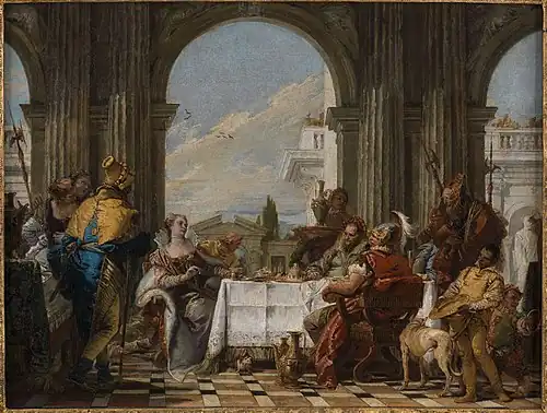 Giambattista Tiepolo, Le Banquet de Cléopâtre, 1742-1743.