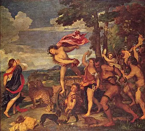 Titien, Bacchus et Ariane, 1520-1523, National Gallery, Londres.