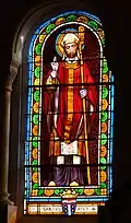 Vitrail représentant saint Apre.
