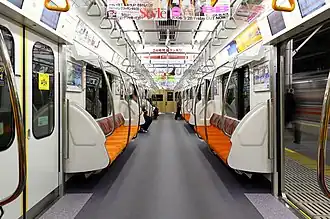 Intérieur de la rame.