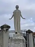 Statue de la Résurrection sur la tombe de Favier.