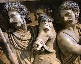 Détail du tombeau de Jovin.