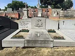 Pierre tombale de Charles Mertens de Wilmars.