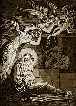 La Nativité (1796), aquatinte de Tommaso Piroli.