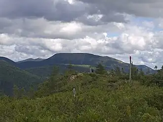 Vue depuis le sommet du mont Olivine.