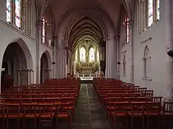 Nef de l'église Saint-Laurent.