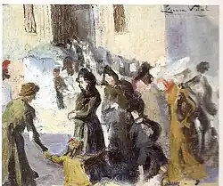 Retour de la messe, c. 1909–1918