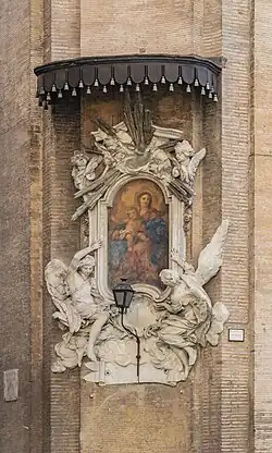 Vierge à l'Enfant, fresque d'Antonio Bicchierai&nbsp;(it) (1756)