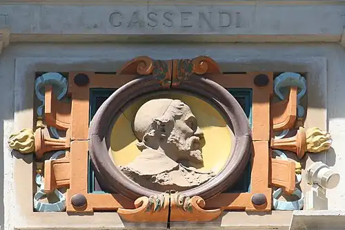 Pierre Gassendi (vers 1888), médaillon, musée d'Art de Toulon.