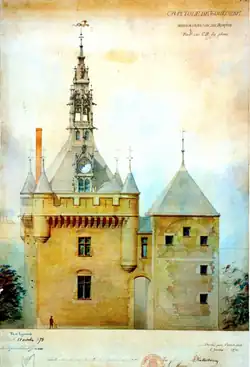 Le Donjon et la Tour de la Vis entre 1873 et 1885