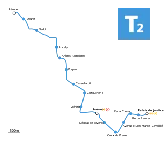 Voir la carte de la ligne.