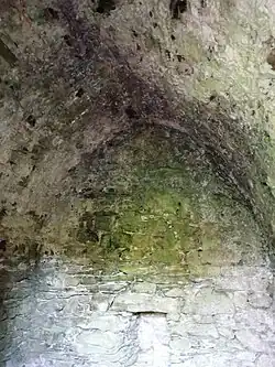 Salle voûtée de la tour no&nbsp;3 de la Recepte.