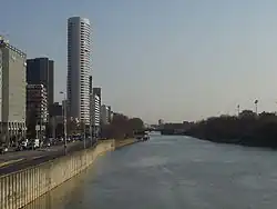 Vue depuis le pont de Puteaux.