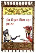 "La leçon bien apprise"