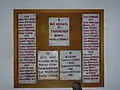 Plaquettes commémoratives dans l'église.