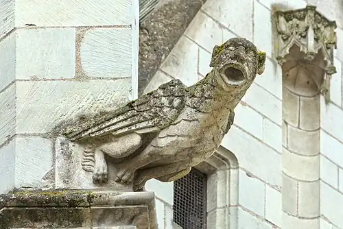 Gargouille sur la façade de l'église Notre-Dame-la-Riche.