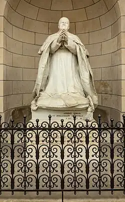 Statue du cardinal Guillaume René Meignan, archevêque de Tours (1884-1896)