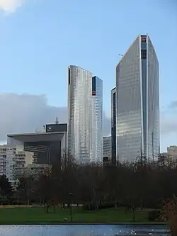 Tours Granite, Chassagne et Alicante (vue de Nanterre)