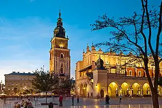 Place du marché principal de Cracovie.