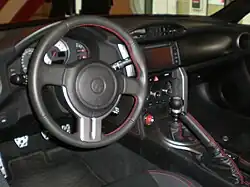 L'intérieur d'une GT86 européenne.