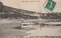 La passerelle ferroviaire de Saint-François, vue générale.  (Vers 1910)
