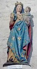 Chapelle Notre-Dame de Tréminou : statue de Notre-Dame-de-Tréminou (XVe&nbsp;siècle).