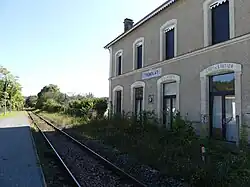 La voie en direction du Buisson.