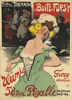 La Boîte à Fursy (1901), affiche de Grün.