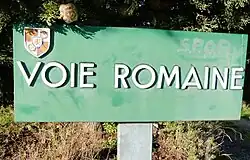 Tracé de la voie romaine