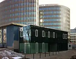 Le Tränenpalast en rénovation en janvier 2011.