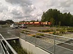 Train chantier en Gare de Blangy