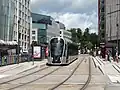 L'arrêt de tram