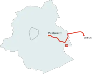 Voir la carte de la ligne.