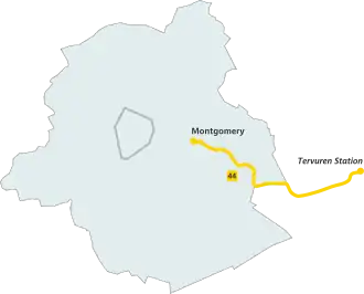 Voir la carte de la ligne.