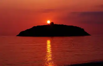 Coucher de soleil sur Cirella