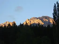 L'alpenglow sur le Monte Cristallo.