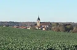 Le village vu depuis le sud