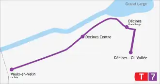 Voir la carte de la ligne.