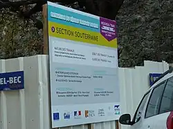 Informations sur les travaux.