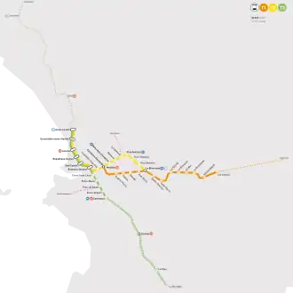 Le projet de réseau pour 2023 selon le plan de déplacements urbains.